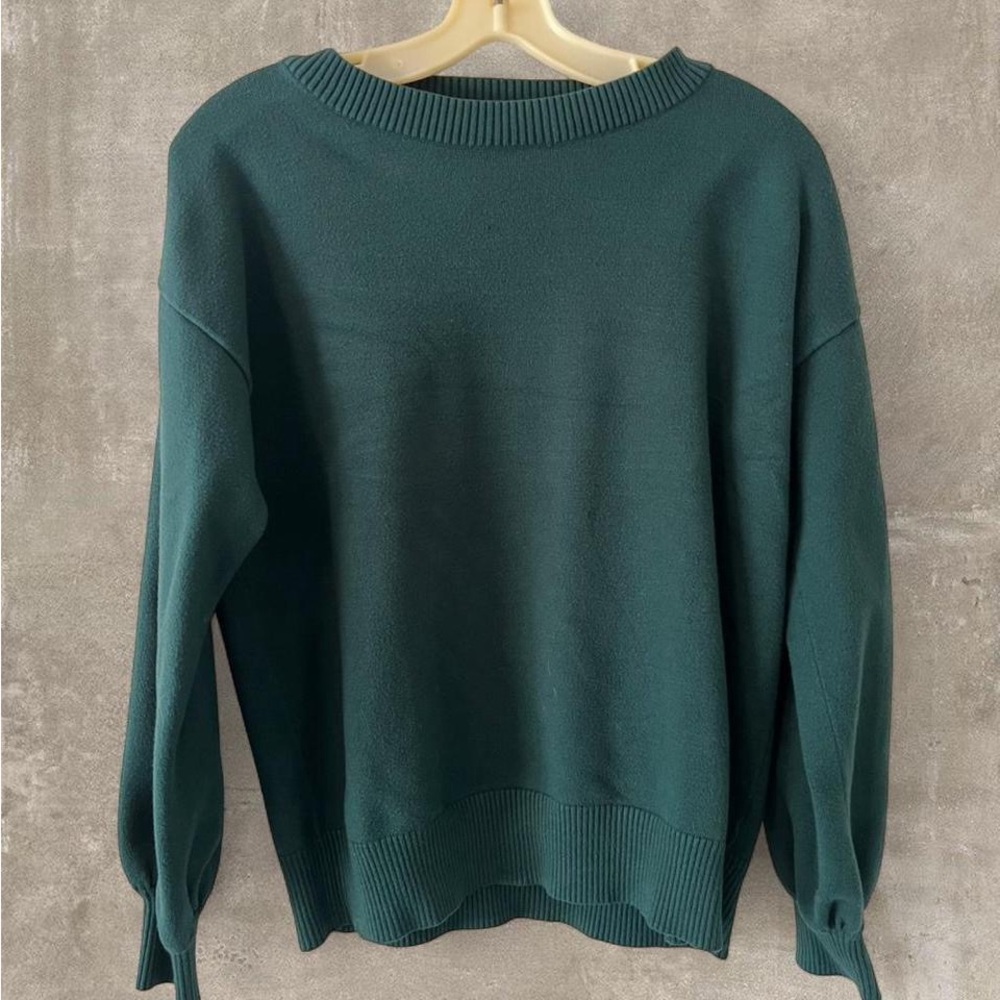 Anrabess Green Knit Lounge Set Sweater + Joggers Size M - Picture 2 of 3